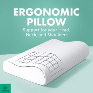 spinearch neck rest s curve pillow (queen size 14x24x4)