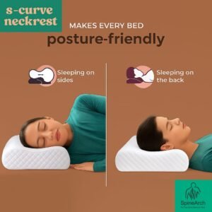 spinearch wedge pillow with lumber support half moon 18x18x10