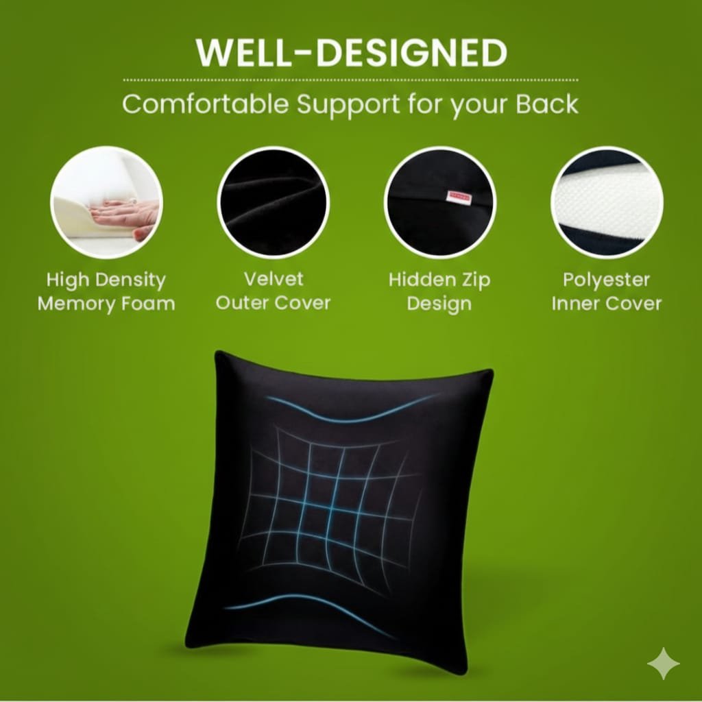 spinearch car & chair & sofa back rest cushion (6x16x4) spinearch car & chair & sofa back rest cushion (6x16x4)