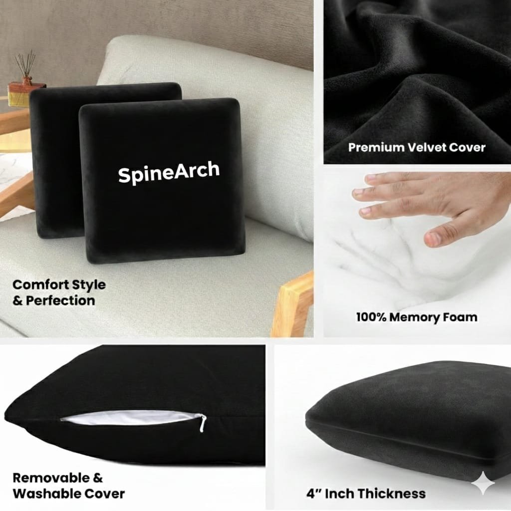 spinearch car & chair & sofa back rest cushion (6x16x4) spinearch car & chair & sofa back rest cushion (6x16x4)