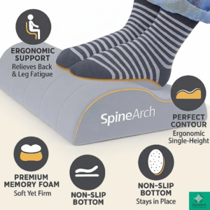 spinearch foot rest s curve pillow (24x16x4) without base