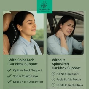 spinearch chair car neck rest pillow (11x9x5)