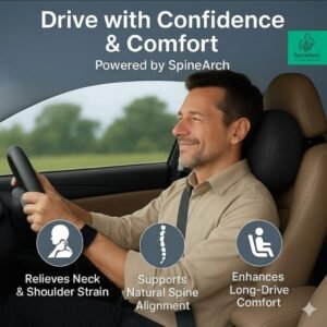 spinearch chair car neck rest pillow (11x9x5)