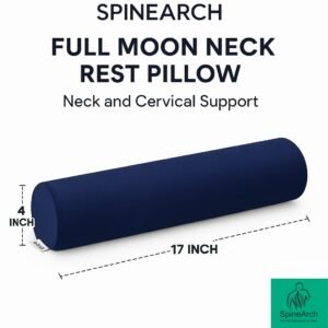 spinearch neck & back rest lumber support pillow full moon (17x5)