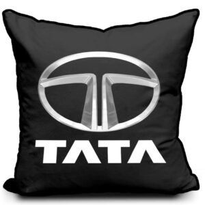spinearch brand logo car back rest cushion (12x12x4)