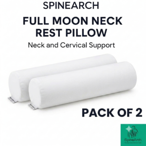 spinearch lumbar support roll (pack of 2) for back pain relief multi functional roll pillow (20x4)