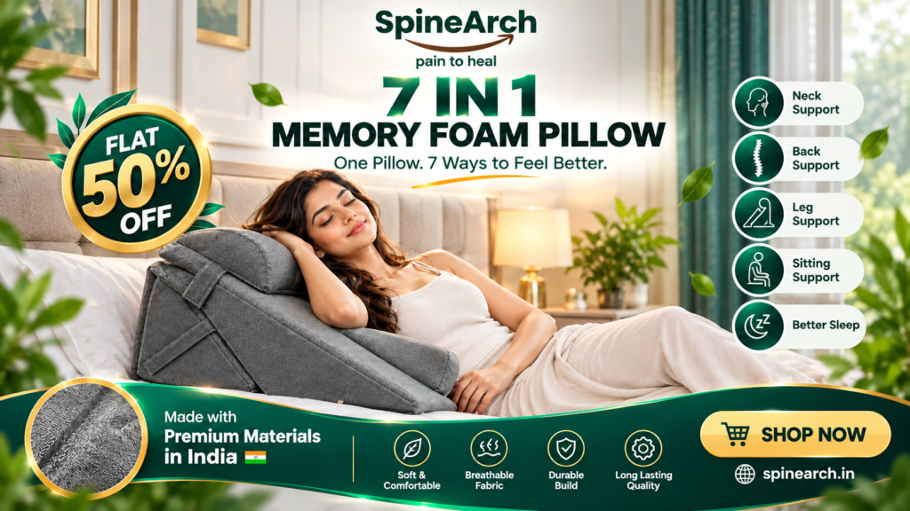 Home spinearch 7 in 1 memory foam pillow